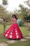 Lw 7173 Roman Silk Gota Pattern Work Navratri Lehenga Choli